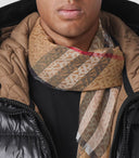 Burberry Giant Check Wool Scarf