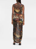 Az Factory By Ester Manas High Neck Printed Short Dress