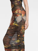 Az Factory By Ester Manas High Neck Printed Short Dress