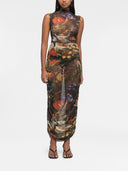 Az Factory By Ester Manas High Neck Printed Short Dress
