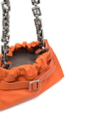 Boyy Square Scrunchy Soft B Chain Leather Shoulder Bag