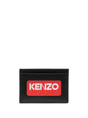 Kenzo Logo Leather Credit Card Case