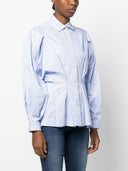 Camisa de algodón a rayas de palmer/enduría