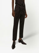 Dolce & Gabbana Jacquard High Waist Trousers