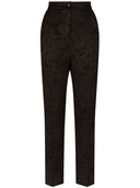 Dolce & Gabbana Jacquard High Waist Trousers