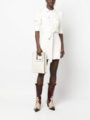 Alice + Olivia Faux Leather Shirt Dress