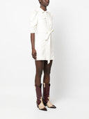Alice + Olivia Faux Leather Shirt Dress
