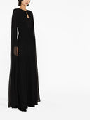 Roland Mouret Pre Cape Detailed Cady Maxi Dress