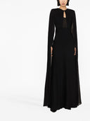 Roland Mouret Pre Cape Detailed Cady Maxi Dress
