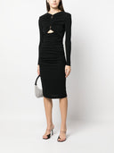 Roland Mouret Pre Draped Cut Out Midi Tube Dress