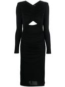 Roland Mouret Pre Draped Cut Out Midi Tube Dress