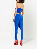 Balmain Halter Nack Draped Jersey ritagliato