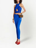 Balmain Halter Nack Draped Jersey ritagliato