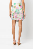 Iro Printed Short Wrap Skirt