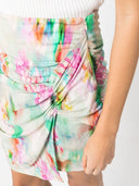 Iro Printed Short Wrap Skirt