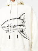 Palm Angels Split Shark Cotton Hoodie