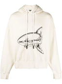 Palm Angels Split Shark Cotton Hoodie