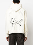 Palm Angels Split Shark Cotton Hoodie