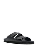 Palm Angels Logo Leather Sandals