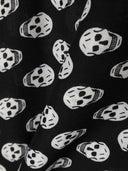 Alexander Mc Queen Biker Skull Skull Wool Scarf
