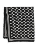 Alexander Mc Queen Biker Skull Skull Wool Scarf