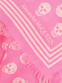 Alexander Mc Queen Biker Skull Wool -sjaal