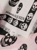 Alexander Mc Queen Biker Skull Wool Scarf