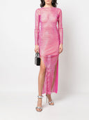 Santa Brand Rhinestones Embellished Long Dress