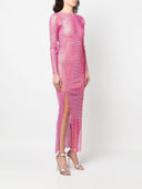 Santa Brand Rhinestones Embellished Long Dress
