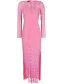 Santa Brand Rhinestones Embellished Long Dress