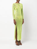 Santa Brand Rhinestones Embellished Long Dress