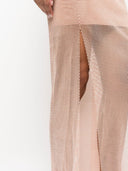 Vestido largo adornado con los rehinestones de la marca Santa