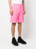 Alexander Mc Queen Logo Cotton Shorts