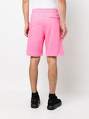 Alexander Mc Queen Logo Cotton Shorts