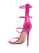 Gianvito Rossi Ribbon Uptown Patent High Heel Sandals