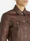 Etro Paisley Print Cropped Jacket