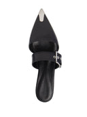 Alexander Mc Queen Buckled Leather Mules