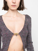 Logo GCDS Lurex Cardigan