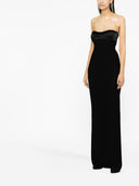 Monot Pre Silk Crepe Long Dress