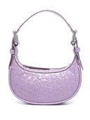 By Far Pre Mini Soho Croco Embossed Leather Shoulder Bag
