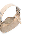 By Far Pre Mini Soho Croco Embossed Leather Shoulder Bag