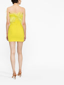 The New Arrivals By Ilkyaz Ozel Feathers Detail Short Dress