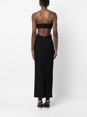 Nowi przybysze Ilkyaza Ozel bez ramiączek wyciętą długą sukienkę