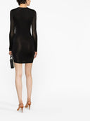 Louisa Ballou krótka głęboka sukienka dekoltowa