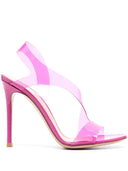 Gianvito Rossi Metropolis Patent And Glass High Heel Sandals