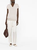 Fabiana Filippi Cotton V Neck Sweater