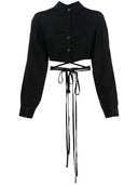 Christopher Esber Cropped Silk Shirt
