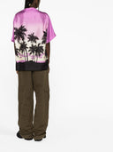 Palm Angels Pink Sunset Bowling Shirt
