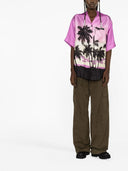 Palm Angels Pink Sunset Bowling Shirt