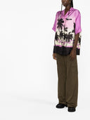Palm Angels Pink Sunset Bowling Shirt